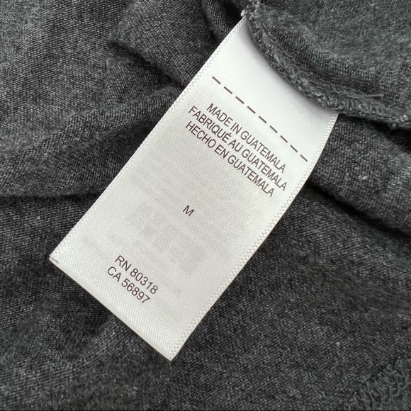 Lucky Brand Tee Love Our Planet Be Kind Tee Soft Graphic T-Shirt Top Grey Medium - Picture 10 of 15